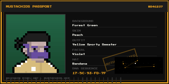 0xGraphixel's tweet image. I'm on the @mustachios0 GTD list! 🎩

The most dangerous pixel art on Ethereum is coming.

2,000 Mustachios. Fully on-chain. Two factions. One frontier.

#Mustachios #NFT #Ethereum