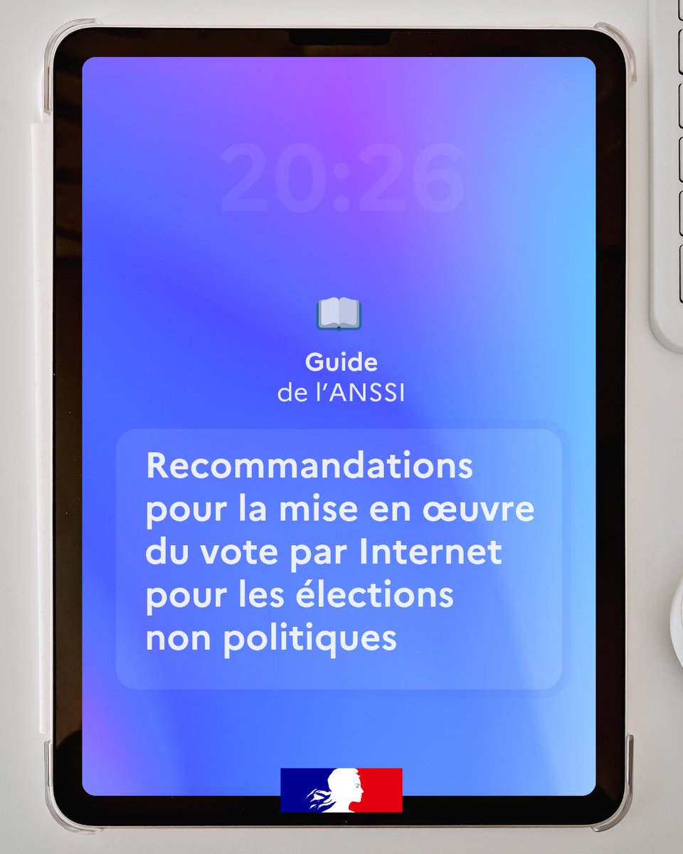 ANSSI_FR's tweet image. 🗳️ Le recours au #vote par correspondance électronique doit s’inscrire dans le respect des principes fondamentaux.

Découvrez le guide de l'ANSSI et de la @CNIL pour la mise en œuvre du vote par #Internet pour les élections non politiques :
🔗 messervices.cyber.gouv.fr/guides/vote-in…