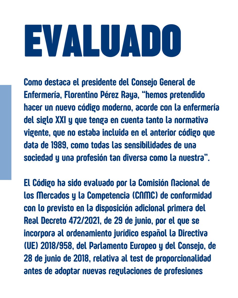 El nuevo texto consta de 108 artículos, divididos en 27 áreas temáticas, con el objetivo de garantizar una práctica ética enfermera responsable, con eficacia, eficiencia y efectividad, orientada al cuidado digno de las personas con el fin de alcanzar la excelencia profesional.