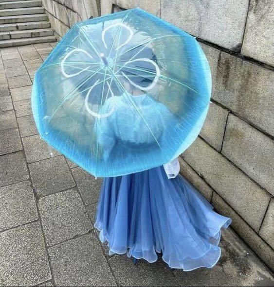 Rincevent_'s tweet image. 🪼☂️ Un parapluie méduse, ou comment transformer une averse banale en apparition marine assez improbable.

Transparent, bleuté, bordé de franges comme des tentacules, même la pluie mérite parfois un peu de poésie marine.

#Parapluie #Meduse #JellyfishUmbrella #Design #2tout2rien
