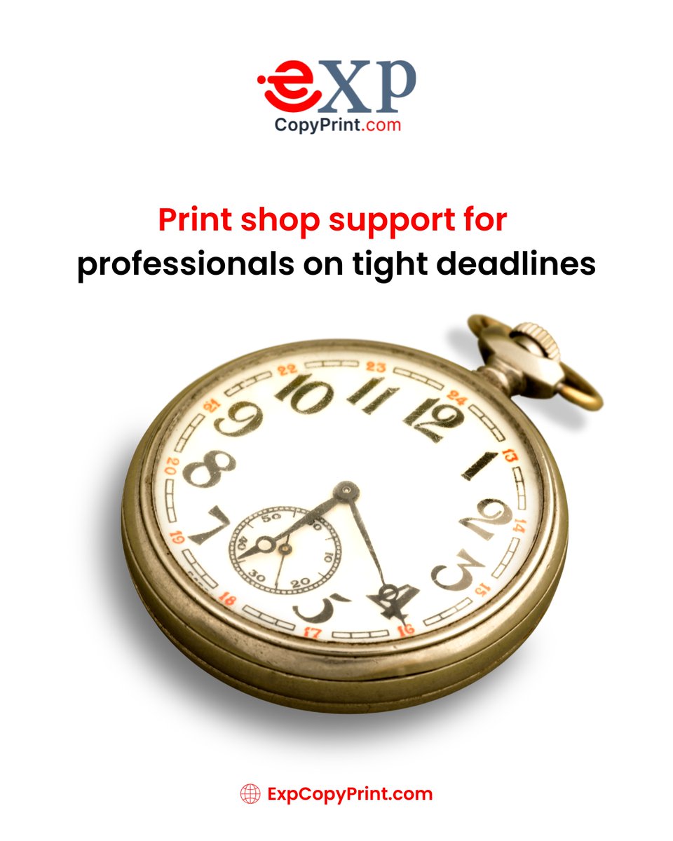 EXPCopyPrint's tweet image. Tight deadline?

Your printing shouldn’t slow you down.

Fast, reliable copy services — when it matters most.

👉 ExpCopyPrint.com
#FastPrinting #DeadlineWork #CopyServices #EXPcopyprint #NYCBusiness