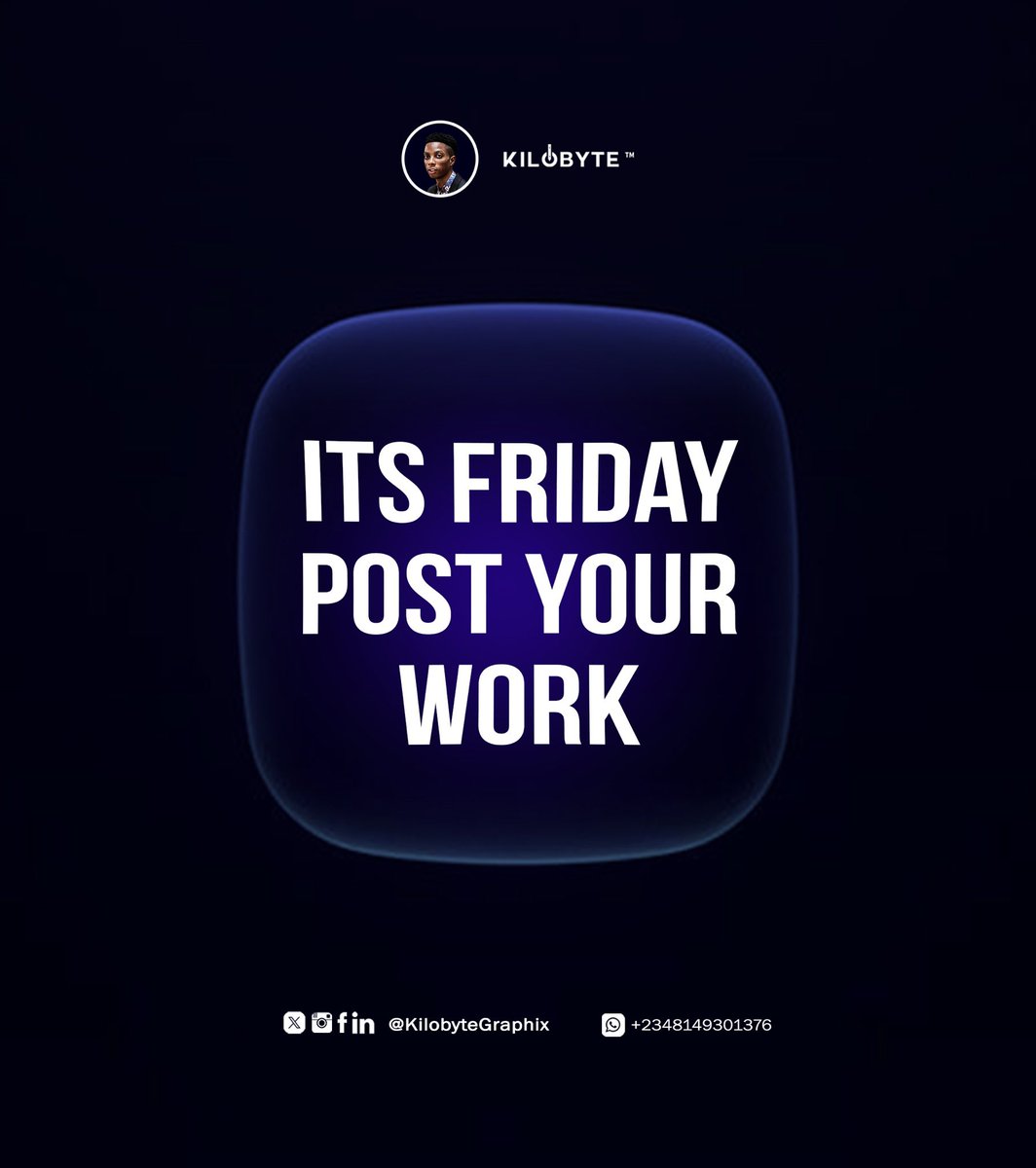 KilobyteGraphix's tweet photo. It’s Friday

Post your work https://t.co/DbMcenELnl
