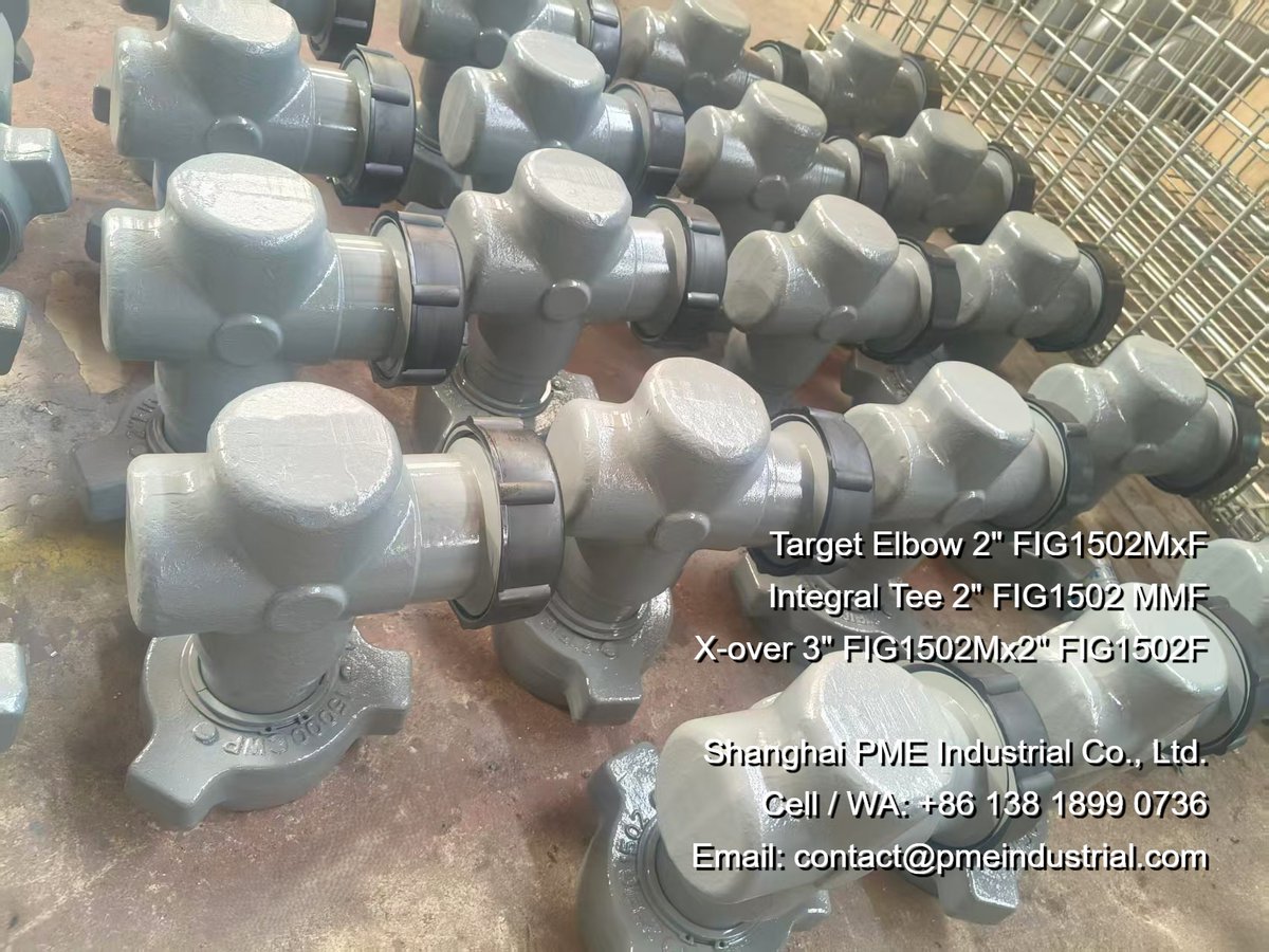 sh_pme's tweet image. PME  FIG 1502 Integral Fittings (Target Elbows, Tees, X-Overs) are officially on the ground in Oceania. NACE MR0175 compliant &amp;amp; offshore ready. 

pmeindustrial.com/high-pressure-… 

 #Oilfield #Engineering #Oceania #Drilling