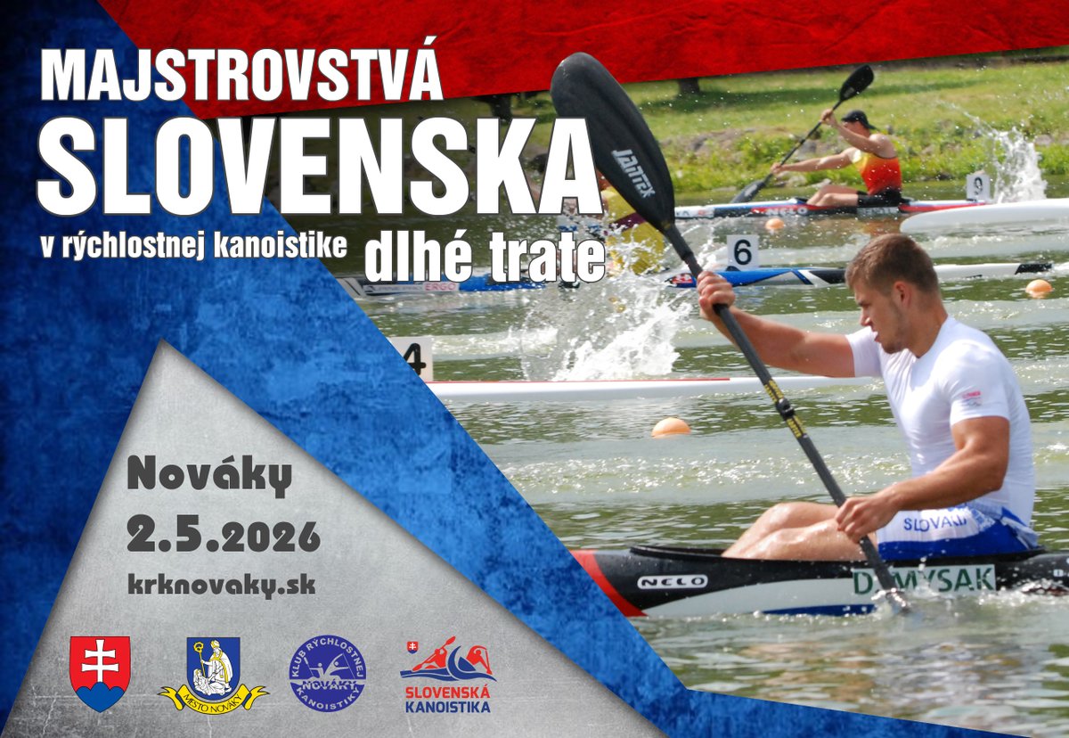 KrkNovaky's tweet photo. Klub rýchlostnej kanoistiky Nováky srdečne pozýva všetkých  priaznivcov vodných športov na Majstrovstvá SLOVENSKA na dlhé trate v  rýchlostnej kanoistike, ktoré sa tento rok konajú v Novákoch.
https://t.co/61v524C2yU https://t.co/O7ZerYpjbF