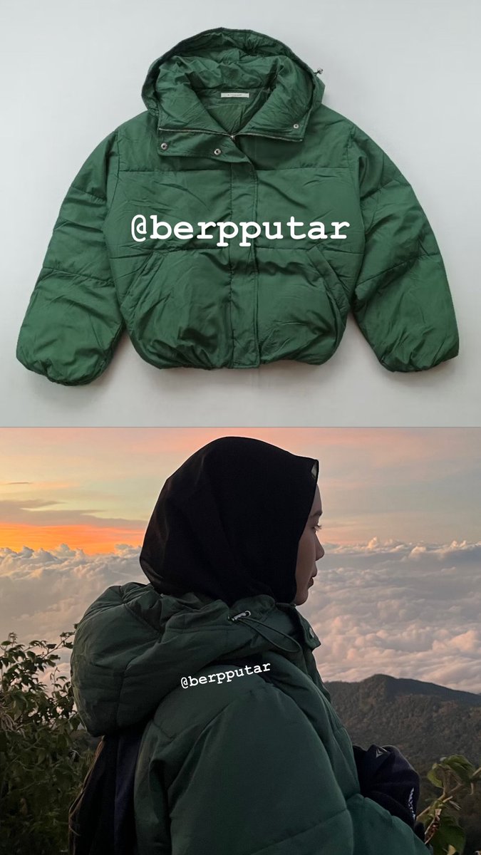 berpputar's tweet photo. WTS JAKET GUNUNG RETRO GALLERY PUFFER SIZE L (P 58, LD 110-116)

Kondisi oke banget, baru kepake sekali ke ciremai. Tebel poll lah aman😭😭🙏🏻 (jual karena agak kegedean ya say🥲)

Jual 100k (harga beli 200k). Condi boleh dm yaa https://t.co/OGlbVR0ijO