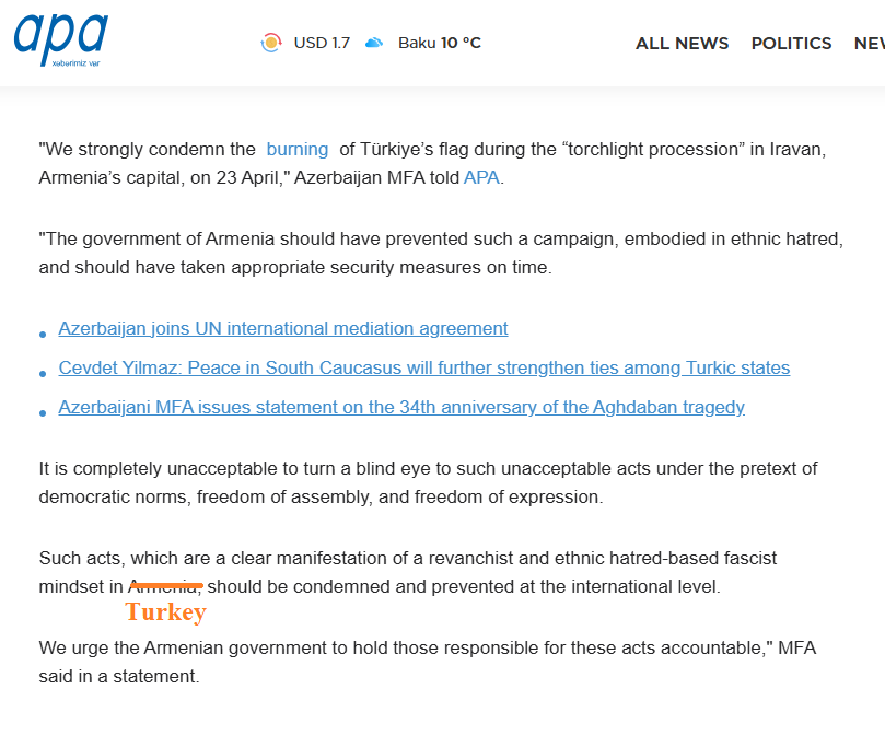 Aeternum7's tweet image. #Azerbaijan MFA urge the Armenian government to punish those responsible for burning the flag of #Turkey

The MFA of Armenia should call on Azerbaijan to condemn the Armenian Genocide in the Ottoman Empire / Turkey

#Armenia #ArmenianGenocide