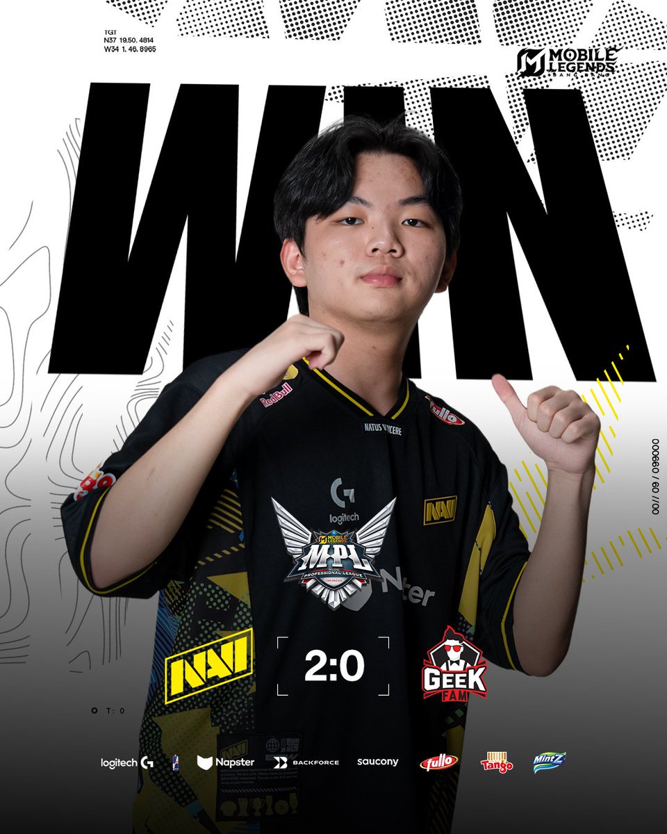 NAVIMLBB_'s tweet image. Back on track! 🔥 NAVI secures a 2–0 victory over Geek Fam

Keep up the momentum and performance for Sunday, boys 😁

#BORNTOWIN #NAVINATION
