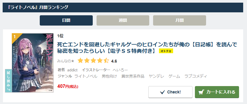 『死亡エンドを回避したギャルゲーのヒロインたちが俺の【日記帳】を読んで秘密を知ったらしい』公式 tweet media