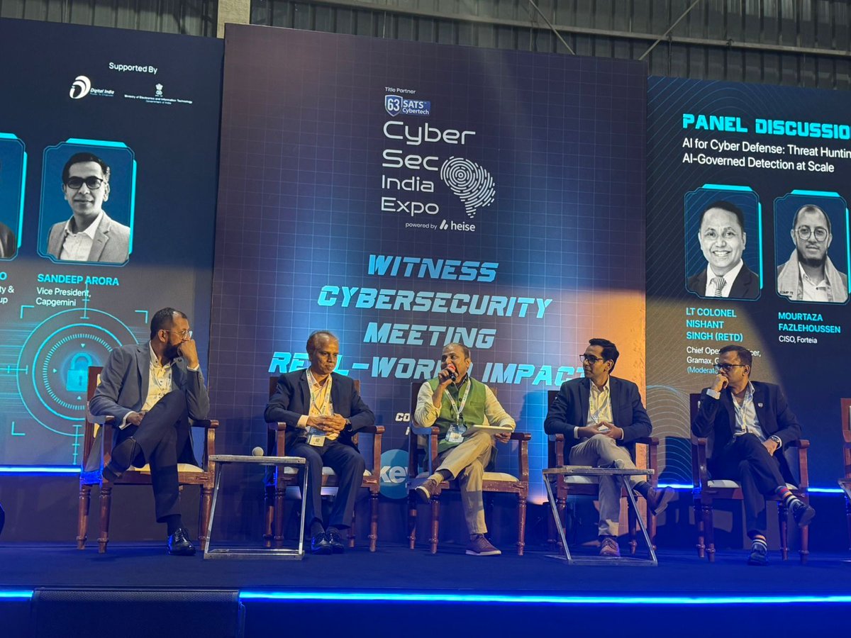 🚀 Great conversations at #CyberSecIndiaExpo2026! Still here? Visit us at Booth C715. Thanks to all who attended our panel session featuring ISC2 India Task Force Member Vaishali Mutalik &amp; ISC2 Mumbai Chapter Secretary Rajeevan Kallumpuram. Let's continue the conversation!