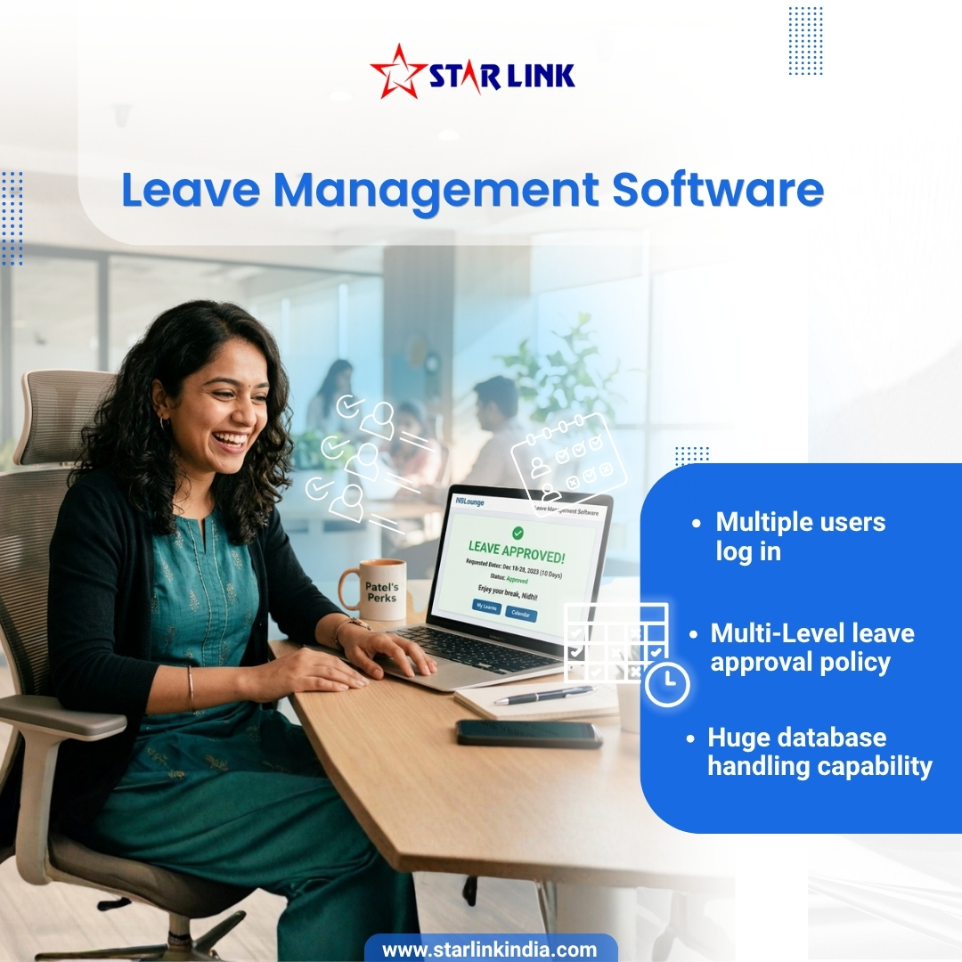 starlinkindia's tweet image. Simplify leave management with Star Link 
✔ Multi-user login
✔ Multi-level approvals
✔ Handles huge data effortlessly
Upgrade your HR system today!
#HRTech #Automation #StarLink