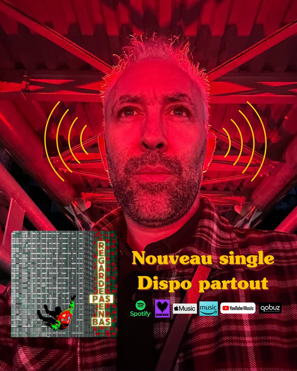 LyrixLostHours's tweet photo. Très heureux : mon nveau titre « Regarde pas en Bas » est sorti aujourd’hui, dispo partout !
Un magnifique clip arrive Mercredi 29/04, réalisé par Jess Breheret, avec la Fnac Saint Lô. 
Merci à tous-tes 🙏 #chanson #nouveausingle #musique #normandie https://t.co/2y1GI2vDVQ