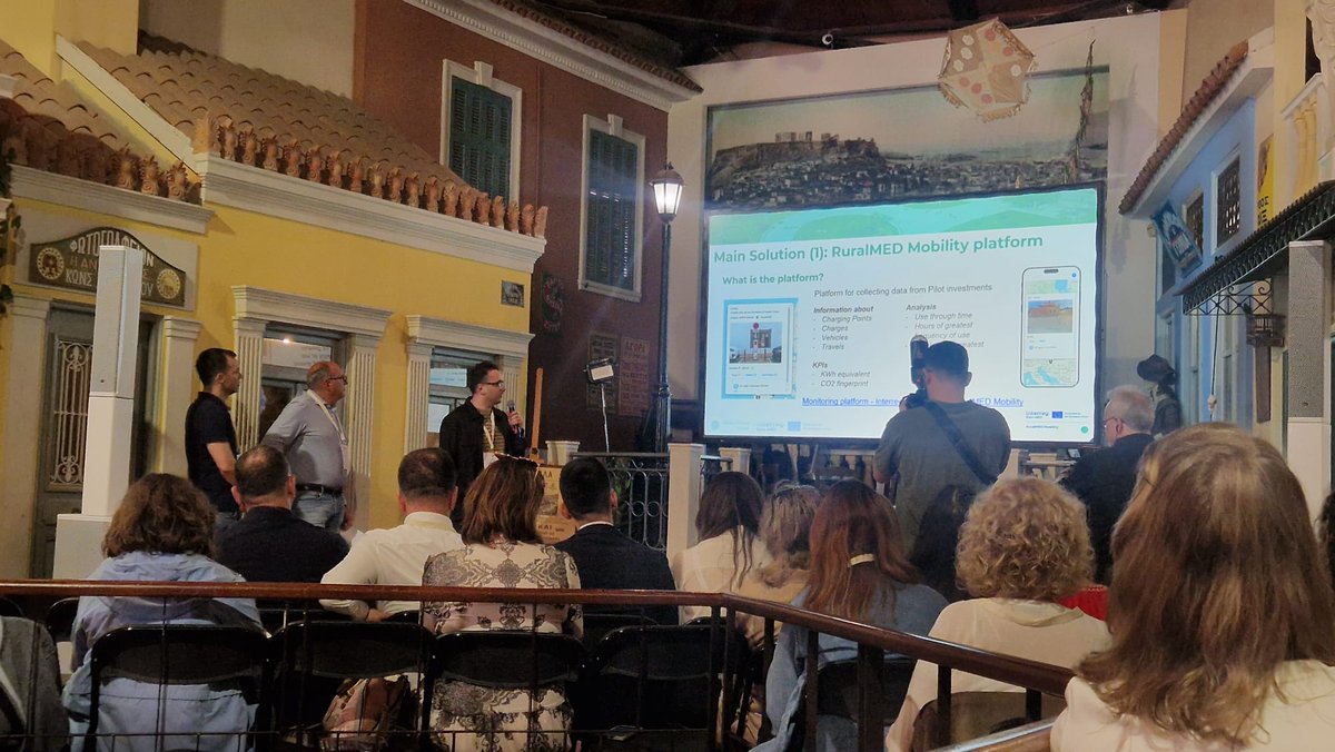 RuralMEDMob's tweet photo. 🇬🇷 #RuralMED Mobility at the 3rd Green Living Areas Gathering in Athens!

With @CERTHellas &amp; SZ REDA, we shared our pilot actions, joined trainings on policy uptake &amp; discussed how to scale up solutions across the Mediterranean 🌍

👏 Thanks to all for such a productive event! https://t.co/inuBJgMiQG