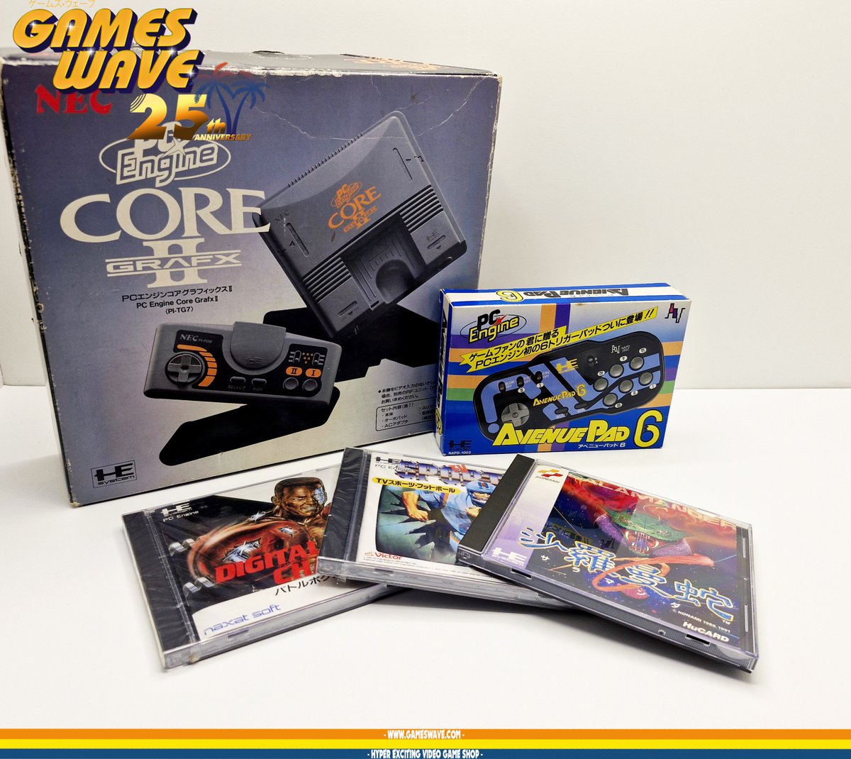 Games_Wave's tweet image. Un Nouveau Restock pour la PC Engine 😍
▶️Console PC Engine Core Grafx II.
▶️Avenue Pad 6.
▶️Salamander, Digital Champ(neuf) &amp;amp; TV Sports Football (neuf).
Dispo⤵️
gameswave.com/list.php?cat=r…

#Retrogaming #PCengine #Shmup