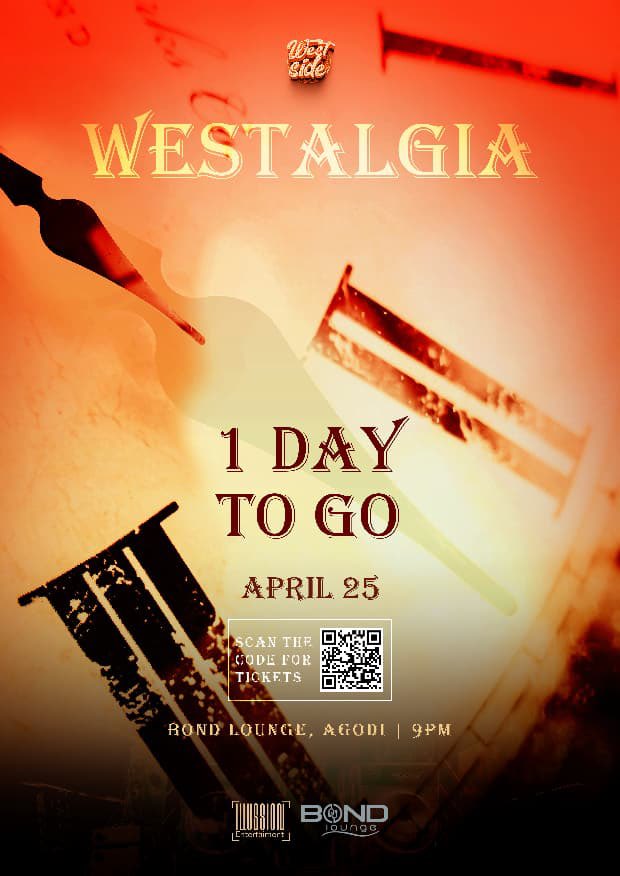 WESTSIDERS❗❗

WE RAVE TOMORROW!!  

Cop your tickets now! 
westsideib.com

MAY OUR VIBES NEVER DIE