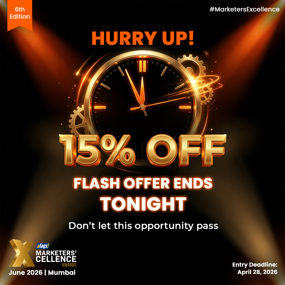 afaqs's tweet image. Final hours at the Marketers’ Excellence Awards.🏆
15% off ends tonight lock in your entries now.
Submit your entries now: bit.ly/4e7sqot

#advertising #marketing #awards #marketingawards #MarketersExcellence #MEA #agency #advertisingagency #marketingagency