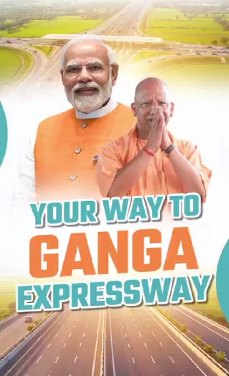 KESRIYAA's tweet image. Better roads, smarter routes, and faster journeys-this is the new Uttar Pradesh. The Ganga Expressway will boost connectivity, trade, and opportunities for millions.
A vision of progress turning into reality with strong leadership of Modi and Yogi Adityanath.
#Infrastructure #UP