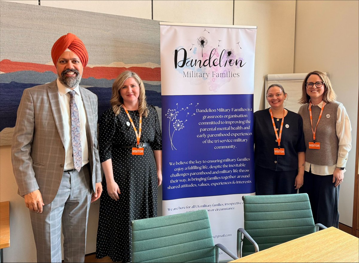 TanDhesi's tweet image. Dandelion Military Families is dedicated to improving parental #MentalHealth and early parenthood experiences in our #ArmedForces #community.

Despite struggles, our brave Service personnel sacrifice so much for the country, so they and their families deserve our full support.