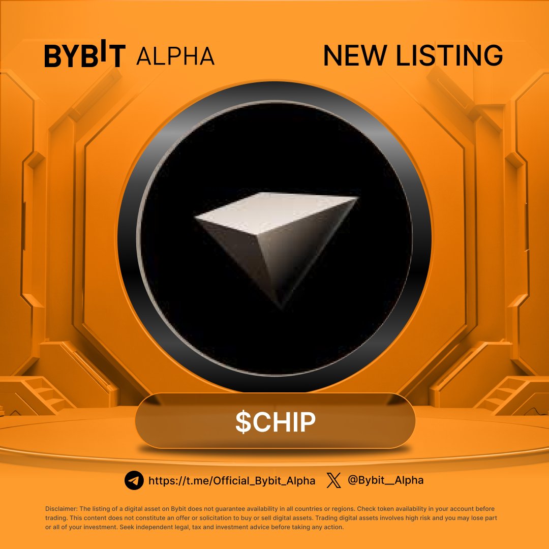 Alpha_Bybit's tweet image. 🚀 New listing on Bybit Alpha: $CHIP

#CHIP is the governance and utility token of @USDai_Official, the GPU-backed lending protocol powering the AI infrastructure economy.

👉 Trade now: i.bybit.com/1qqRfabY
🎁 Join our Affiliate Program: i.bybit.com/Jgabddt