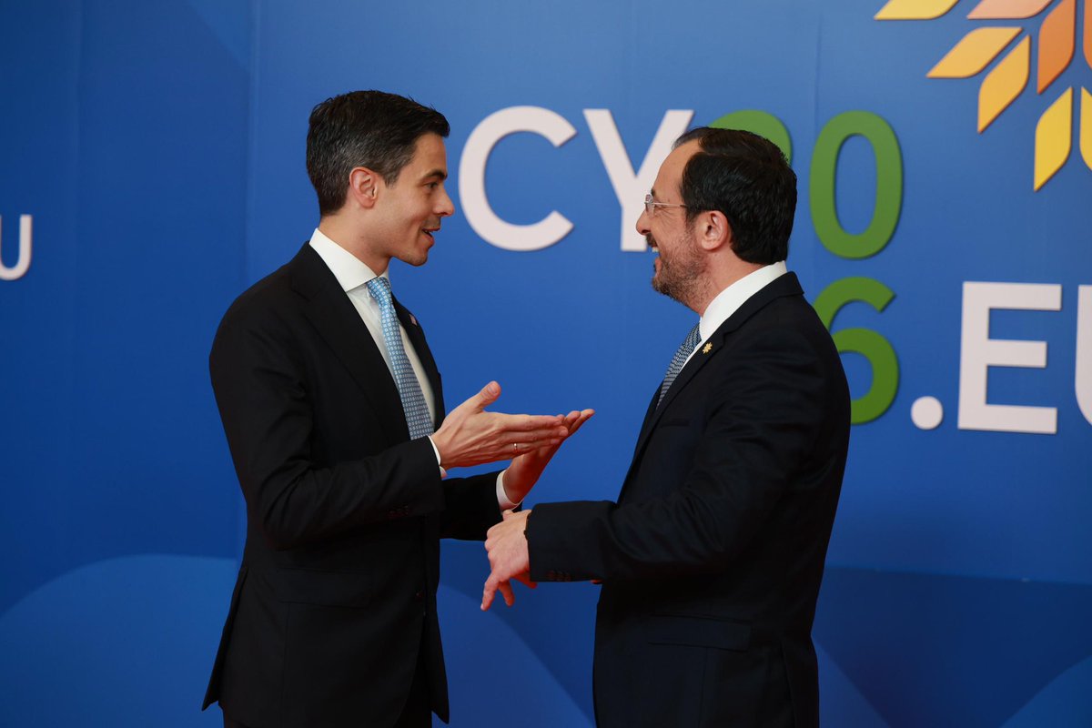 Christodulides's tweet photo. The next Multiannual Financial Framework (2028-2034) must crucially reflect our strategic priorities and our overall objective to for a strategically autonomous Union. 

Informal European Council, Day 2, Nicosia, 🇨🇾🇪🇺

Today, from Nicosia, we take a decisive step to this direction. 

The Cyprus Presidency will continue its work, to deliver a mature negotiating framework in June.