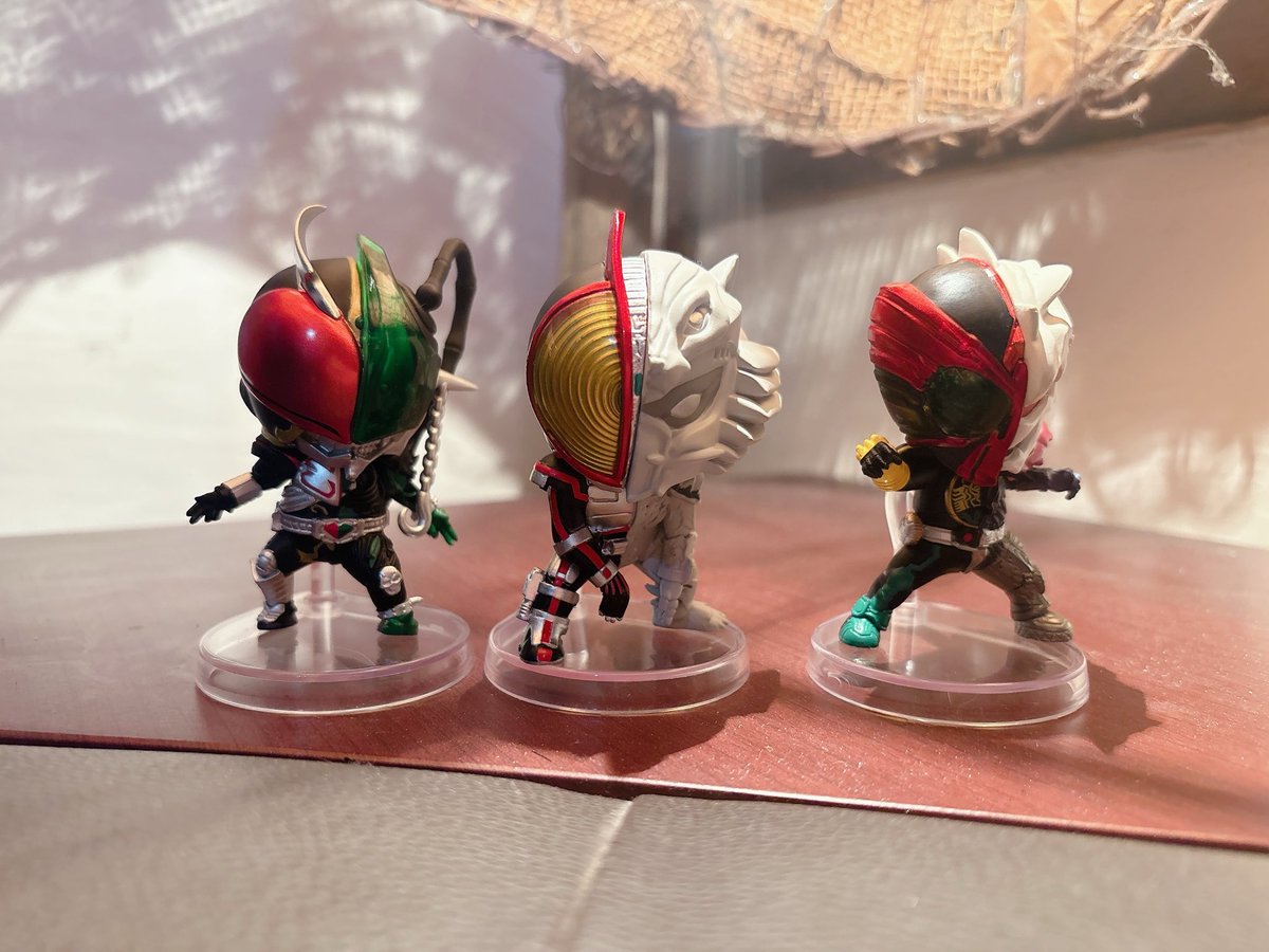 philip_fuuto's tweet image. プレミアムガシャポンの
DUAL FACE回して来たよ。
見事にコンプ！
造形がとても良くて感動✨

#仮面ライダー
#プレミアムガシャポン
#DUAL FACE