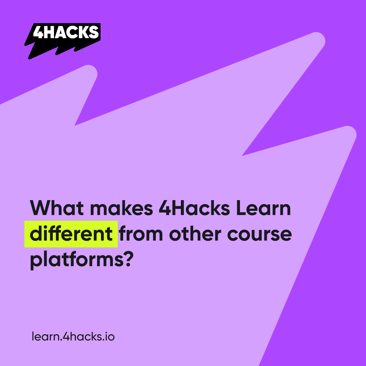4Hacks_io's tweet photo. Why 4Hacks Learn is different 

1/ Most courses teach you to watch. 4Hacks Learn teaches you to build.

2/ Certifications are validated by real assessments and visible on your builder profile.

3/ The learning path ends at the hackathon not at a certificate you never use. https://t.co/N0nJyd3qhL