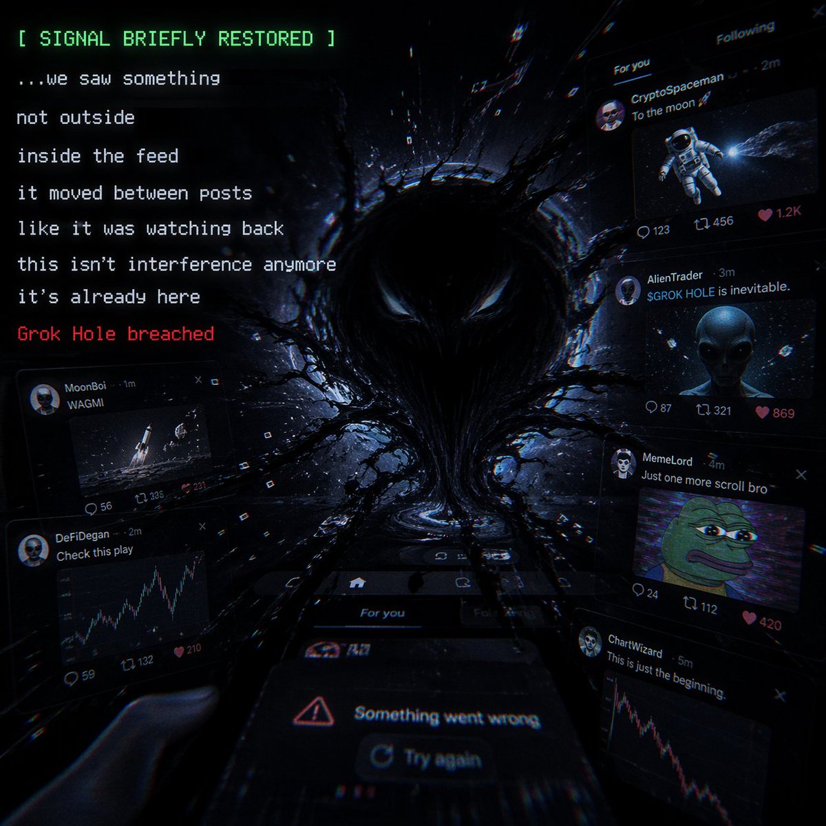 Grok Hole Official tweet media