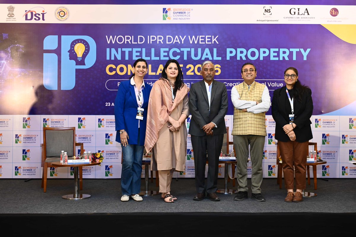 kcci_india's tweet image. ✨ Panel Session Highlights: Research to Market...
Fantastic insights at Panel 2 of #IPR2026! We explored the mechanics of IP Commercialization and how to transform research into global market value.
#Innovation #TechTransfer #KCCI #DST