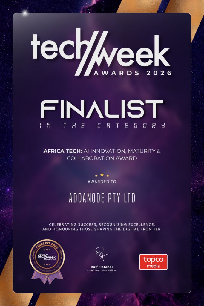 addanode's tweet image. Proud to see addanode named a Finalist in the Africa Tech Week Awards 2026

AI + IoT only matters if it improves real operations. That’s the bar.

Official announcement: addanode.co.za/addanode-has-b…

#AfricaTechWeek #AI #IoT #addanode