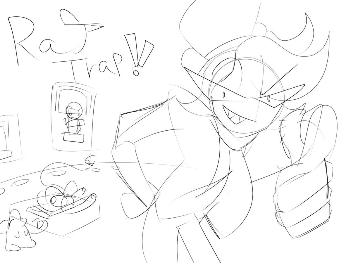 DorshalDraws's tweet photo. #Drawtions Day 4 WELCOME TO THE RAT TRAP YOU FILTHY RODENTS! https://t.co/lL7zAs694l
