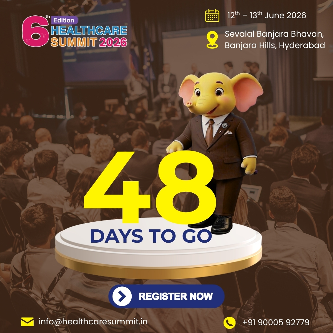 HCare_summit's tweet photo. 48 days until @HCare_summit 2026, uniting visionaries, innovators, &amp; changemakers to build the future of healthcare.
Dates: 12-13 June, 2026
Venue: Sevalal Banjara Bhavan, Banjara hills, Hyderabad
Learn more: https://t.co/3B19fLh1J0
Secure your place now. https://t.co/ou46OEX9dO