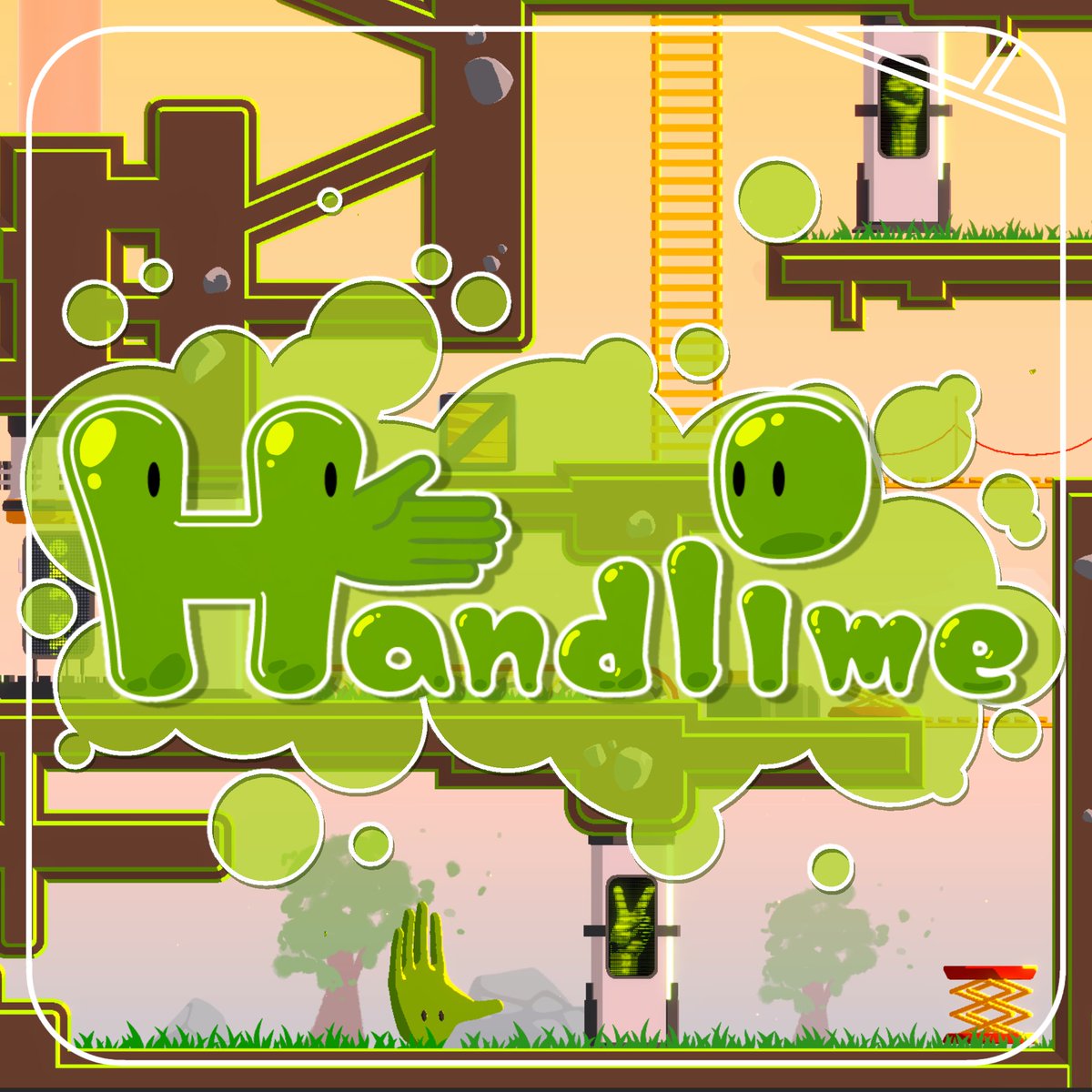 Team_BONJORY's tweet photo. 【Handlime 発売中‼️】
松ヶ崎祭で展示したHandlimeがダウンロード版になって登場…🟩👍✨

全4ステージに加え、タイムアタックも…💥三🫳
是非、挑戦して開発者タイム【1:20】を超えてみてください‼️
#Handlime で教えてね〜🫰

無料体験版配信中‼️
https://t.co/StHnAKQj7B https://t.co/JeGJs7id5K
