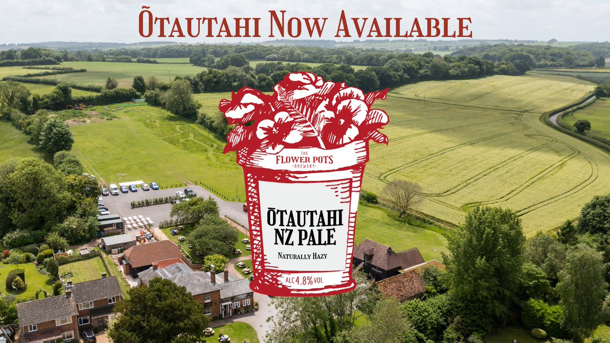 FlowerPotsBrew's tweet photo. ŌTAUTAHI - HAZY NEW ZEALAND PALE.

Named after the South Island home of one of our brewers, Ōtautahi is a blend of pale malted barley and flaked oats with several additions of Nectaron hops from New Zealand. Light and deliberately hazy, this is a  very refreshing single-hop ale. https://t.co/fMirz88LUY