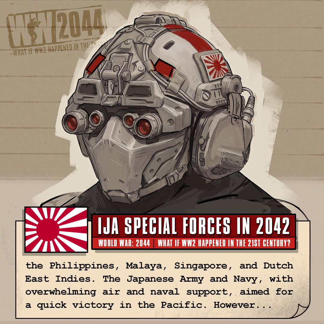 kaisercatcinema's tweet image. What if WWII happened in the 2040s? Japanese Special Forces in 2042. Here is my concept  of an #althistory meets #scifi Japanese Special Forces / Naval Infantry #military #exosuit. More info at  kaisercatcinema.com/s/about-ww2044