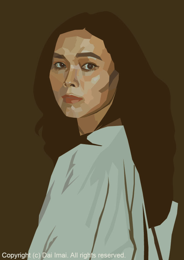 dai_imai_777's tweet image. portrait no.0141/2026/Digital painting
#Vector #Vectorart　#contemporaryart #digital #digitalpainting #digitalpainting 
#modernart

#fineart
 #visualart #lowpoly
#polygonart
#geometricart #現代アート
#アート作品
#幾何学アート静けさの中にある輪郭。
形は削ぎ落とされ、存在だけが残る