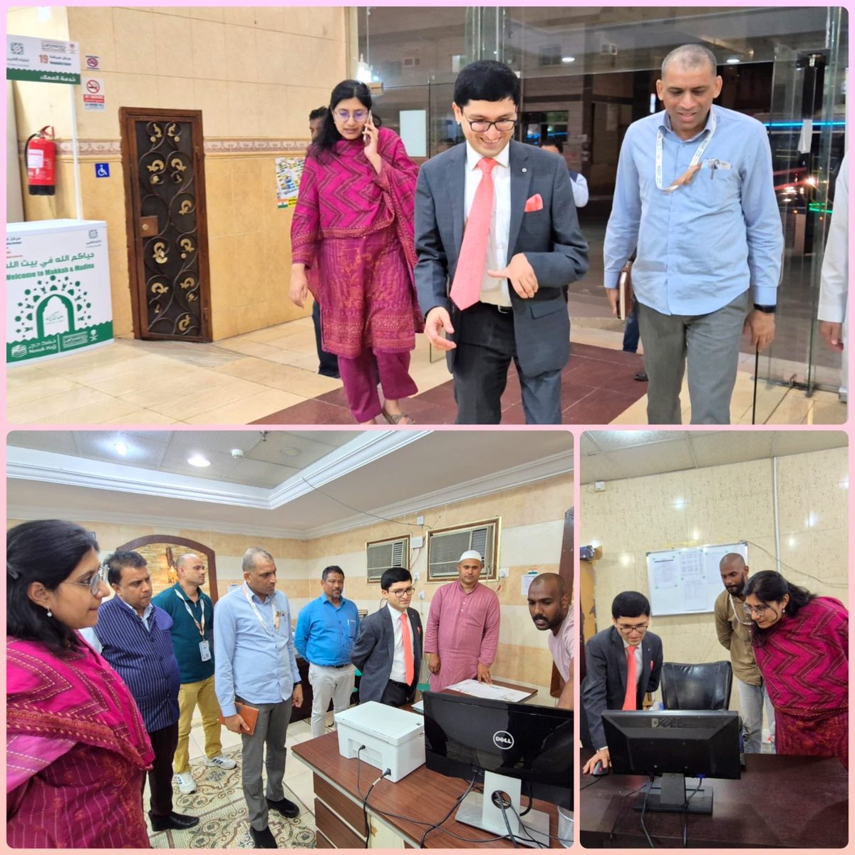 Consul General Shri Fahad Ahmed Khan Suri, along with Consul (Haj) Ms. Sadaf Choudhary, conducted a field visit to key Haj logistics facilities in Makkah ( 23 April ), including the Transport Office, Misplaced Baggage Cell, and Bus Points, to review arrangements and ensure