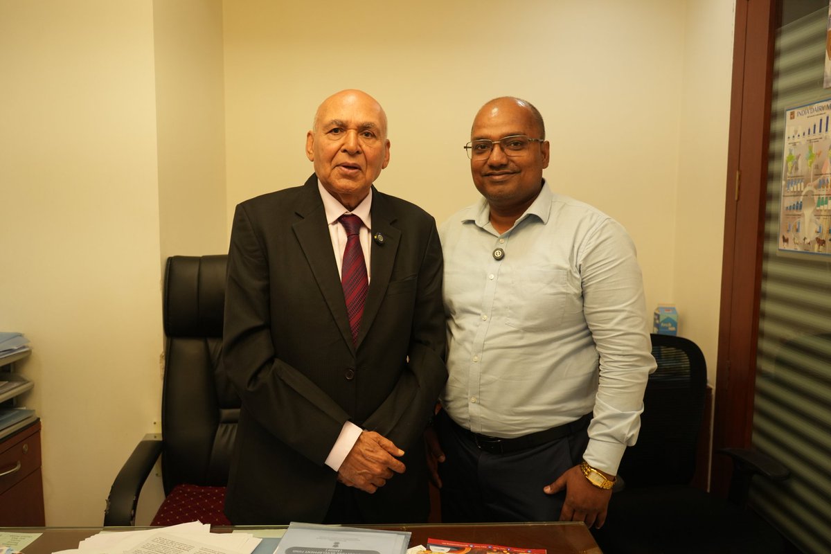 thecbiman's tweet photo. A podcast with Dr J V Parekh will be coming soon.

Lots of knowledge comes out from Diary Industries!

Be tuned! https://t.co/OHTnSwwdhu