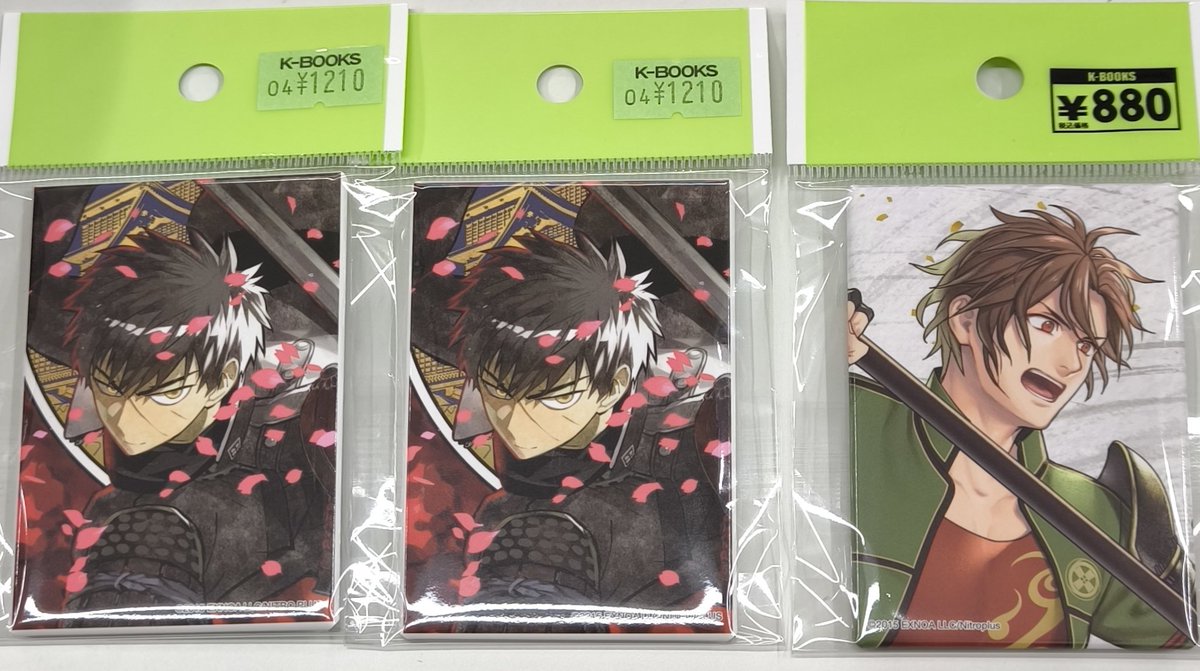 刀剣乱舞 五周年記念祝画 スクエア缶バッジコレクション 髭切 4点