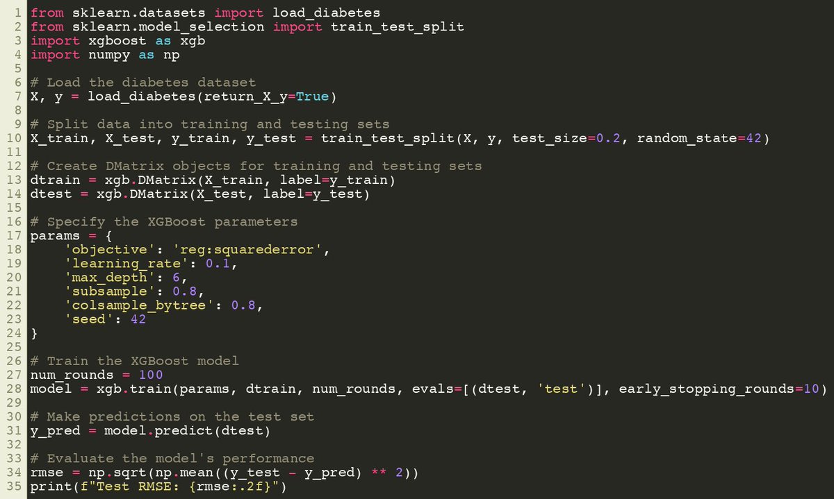 XGBoostAwesome's tweet image. XGBoost Evaluate Model using Train-Test Split With Native API
xgboosting.com/xgboost-evalua…

#XGBoost #DataScience #MachineLearning