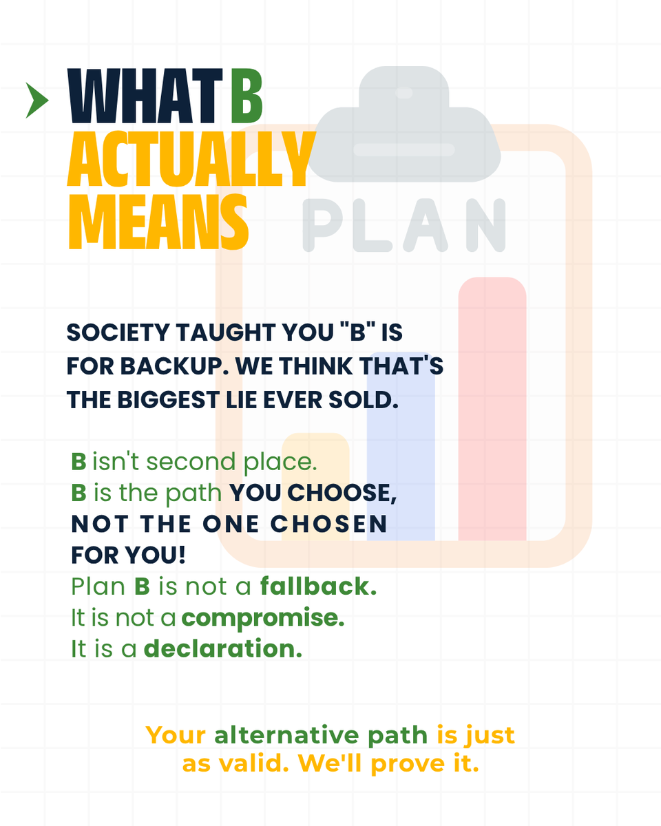 YOURCAREERPLANB's tweet photo. Confused about stream, college, or just... everything? We built a whole system for exactly that feeling.
Science-backed counselling, real self-discovery and a plan that's actually yours.🦜

#careercounselling #careerchoices #career #entranceexam #cuet
#indianeducation #JEE #NEET https://t.co/wlw9LECDo8