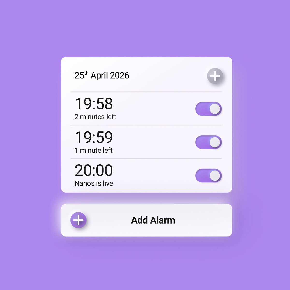 CornflakesNano's tweet photo. @NanosWallet 

Time is ticking

Nanos launches on Solana 

25th April 2026

💜 https://t.co/dnCMpnb4B9
