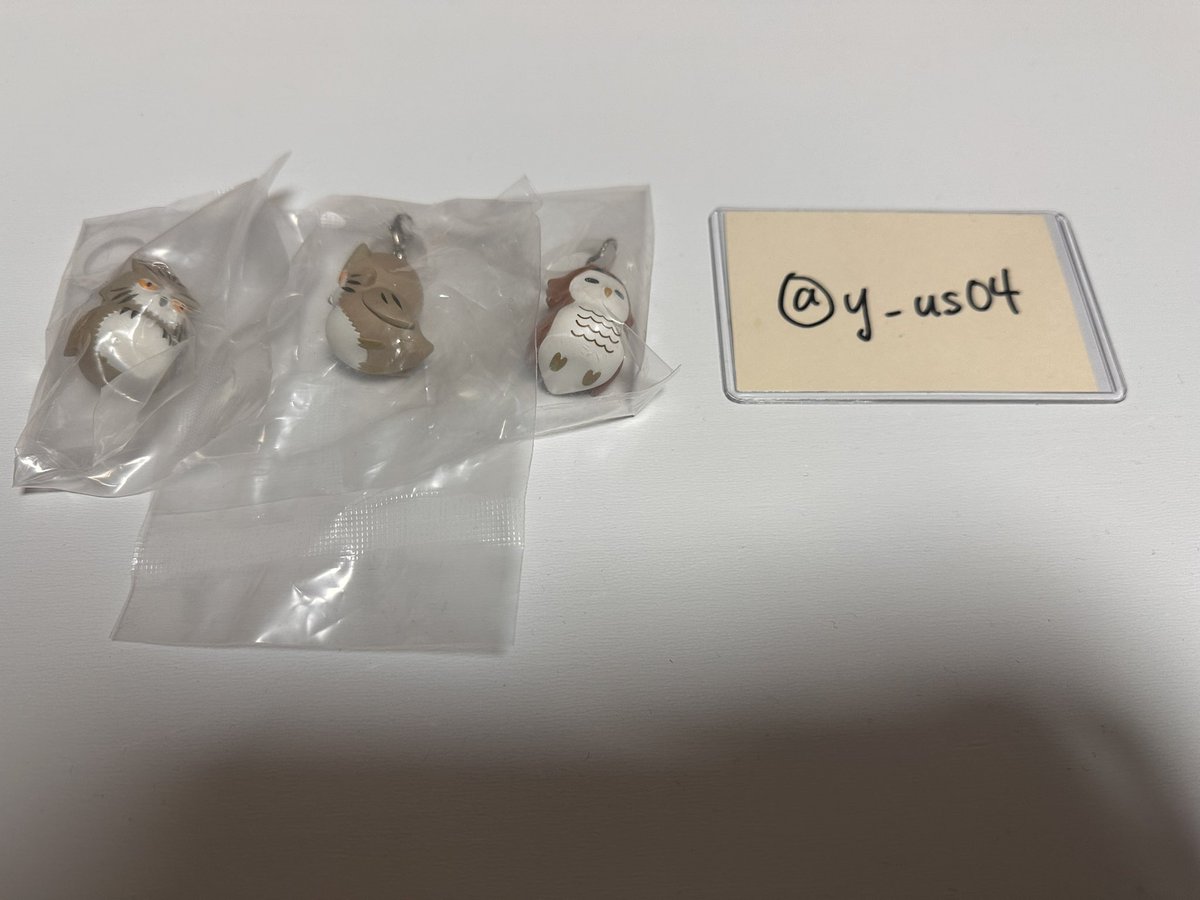 y_us04's tweet photo. 【交換】　ハイキュー アニマルゆらゆらマーカー vol.2 めじるしマーカー

譲 ) ボクトフクロウ  アカアシフクロウ　(画像参照)

求 ) ツムキツネ

郵送または広島市内手渡し希望。
お心当たりの方はお気軽にお声掛けください。 https://t.co/wDYI6Ud0gq