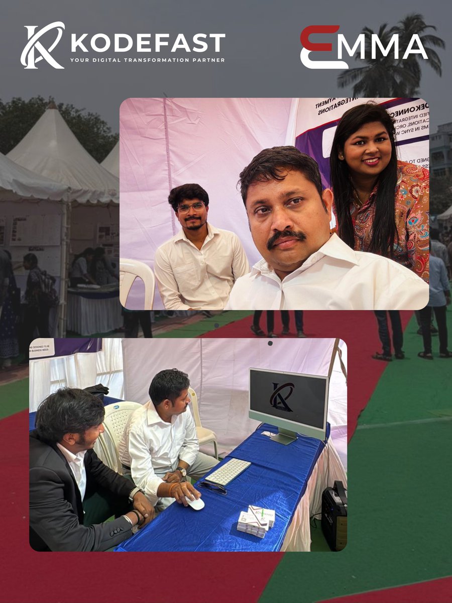 kodefast's tweet photo. We showed up with solutions, not slides! 

KodeFast with @HiEmmaAI  &amp; eSigns at @AndhraUnversity  Centenary Celebrations

#KodeFast #Emma #eSigns #InnovationInAction #AI https://t.co/rMe2NRNSEz