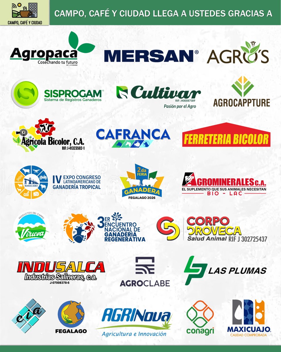 campocafeciudad's tweet image. También vía #OnLine síguenos en vivo en #InstagramLive por @campocafeciudad y por #FacebookLive página Campo Cafe Ciudad.    

Mañana #Sábado #25Abr y el #Domingo #26Abr escúchanos a través de nuestras emisoras aliadas cubriendo parte de la geografía de 14 estados de Venezuela.