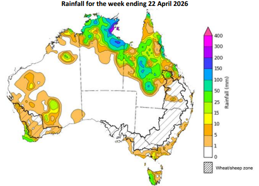 mkt_intl's tweet image. 🇦🇺 #Australia – 🌾QLD &amp;amp; NSW: Below-average rainfall outlook keeps soil moisture at risk, raising concerns.
🌧️ VIC &amp;amp; SA: Dry weather aids planting, but persistent rainfall deficit increases downside risks for yields.
#pulses #lentil #chickpeas #peas #canola #durum #barley
