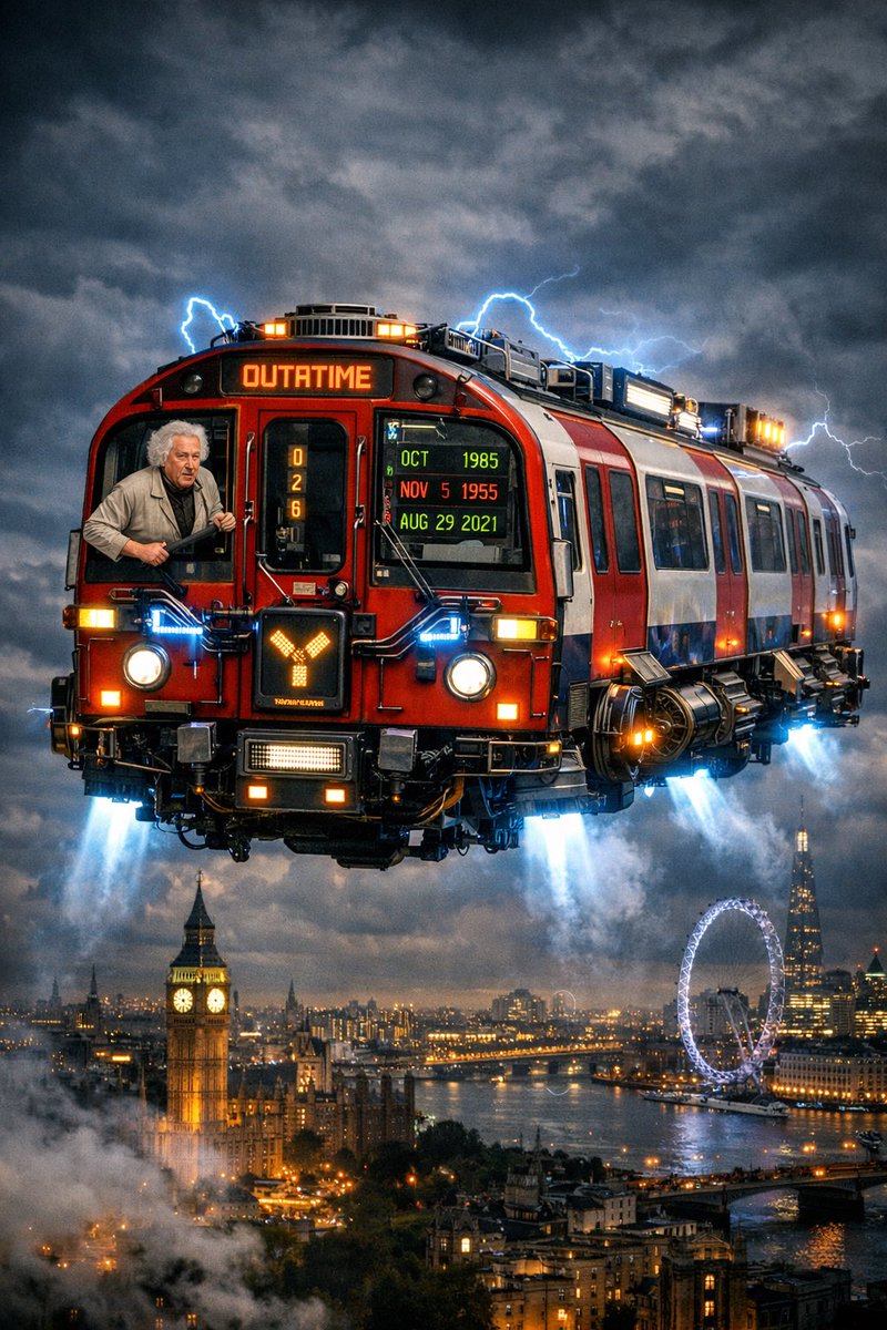 MikeReid42's tweet photo. Sorry, not sorry, but my feed was getting flooded with #backtothefuture car mods so I decided to generate these using Ai. 
#bttf #artificalintelligenceart 🤓 https://t.co/sy0a8atKyB
