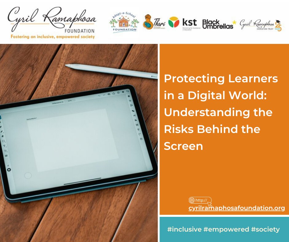CyrilFoundation's tweet image. As learners spend more time online, the line between education and public exposure is blurring. Sharing classroom content without consent risks privacy, dignity, and may breach the Protection of Personal Information Act. &amp;gt; 
cyrilramaphosafoundation.org/protecting-lea… 
#Inclusive #Empowered #Society