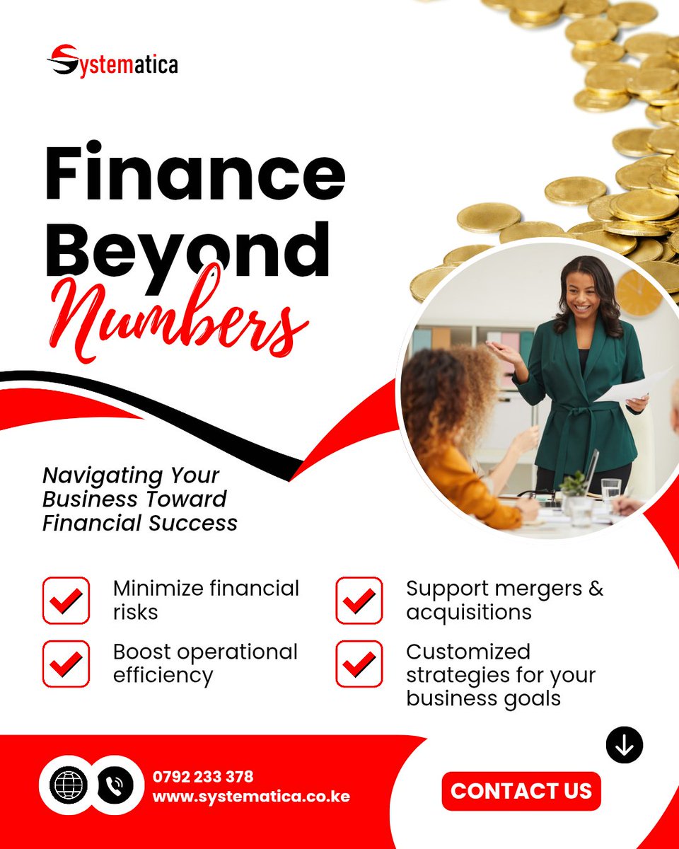 systematica_ke's tweet image. Corporate finance is evolving.
It’s no longer just about reporting what happened, it’s about shaping what happens next.
📞 0792 233 378
🌐 systematica.co.ke
#fpanda #corporatefinance #financialplanning #businessstrategy #decisionmaking #systematica