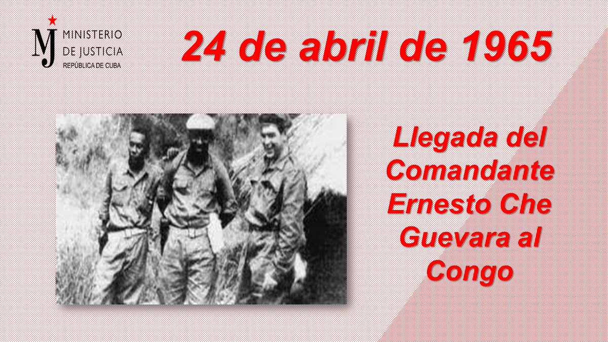 El Che Guevara llegó al Congo, específicamente a la localidad de Kibamba, el 24 de abril de 1965, con un grupo de 13 combatientes cubanos. Este evento marcó el inicio de su participación en la guerrilla congoleña, apoyando al Ejército de Liberación del Congo.