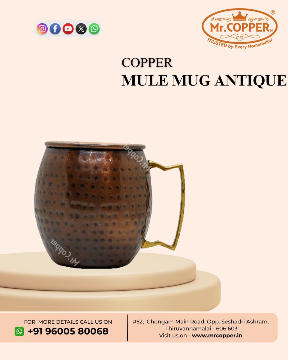 mrcopper2017's tweet image. Copper Mule Mug Hammered Antique

#Antique Copper Mug #Copper Mugs #Mug Copper #mrcopperin #tiruvannamalai