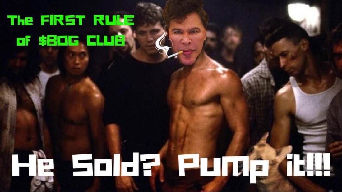 The first rule of $BOG club !

“He sold ?” Pump et